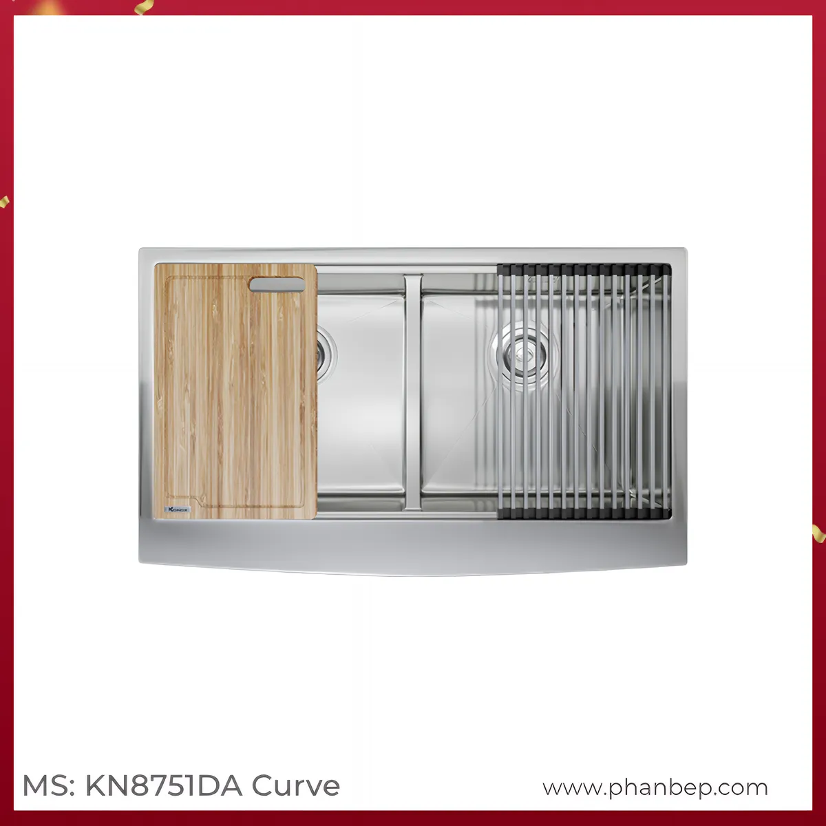 Chậu Rửa Bát Konox KN8751DA Curve