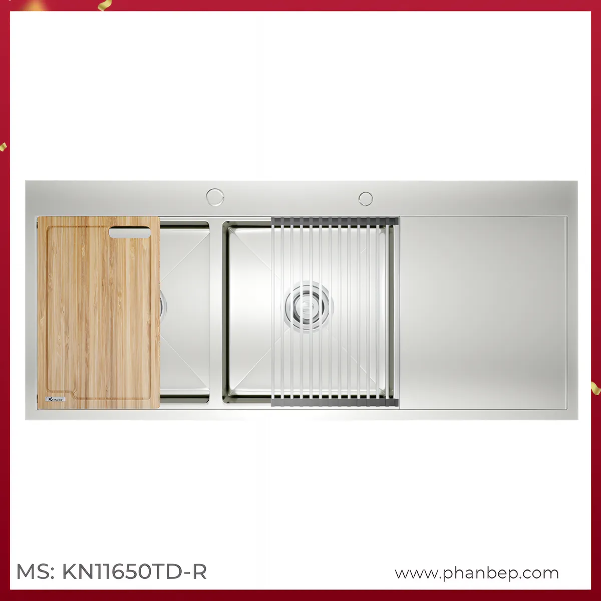 Chậu Rửa Bát Konox KN11650TD Bàn phải