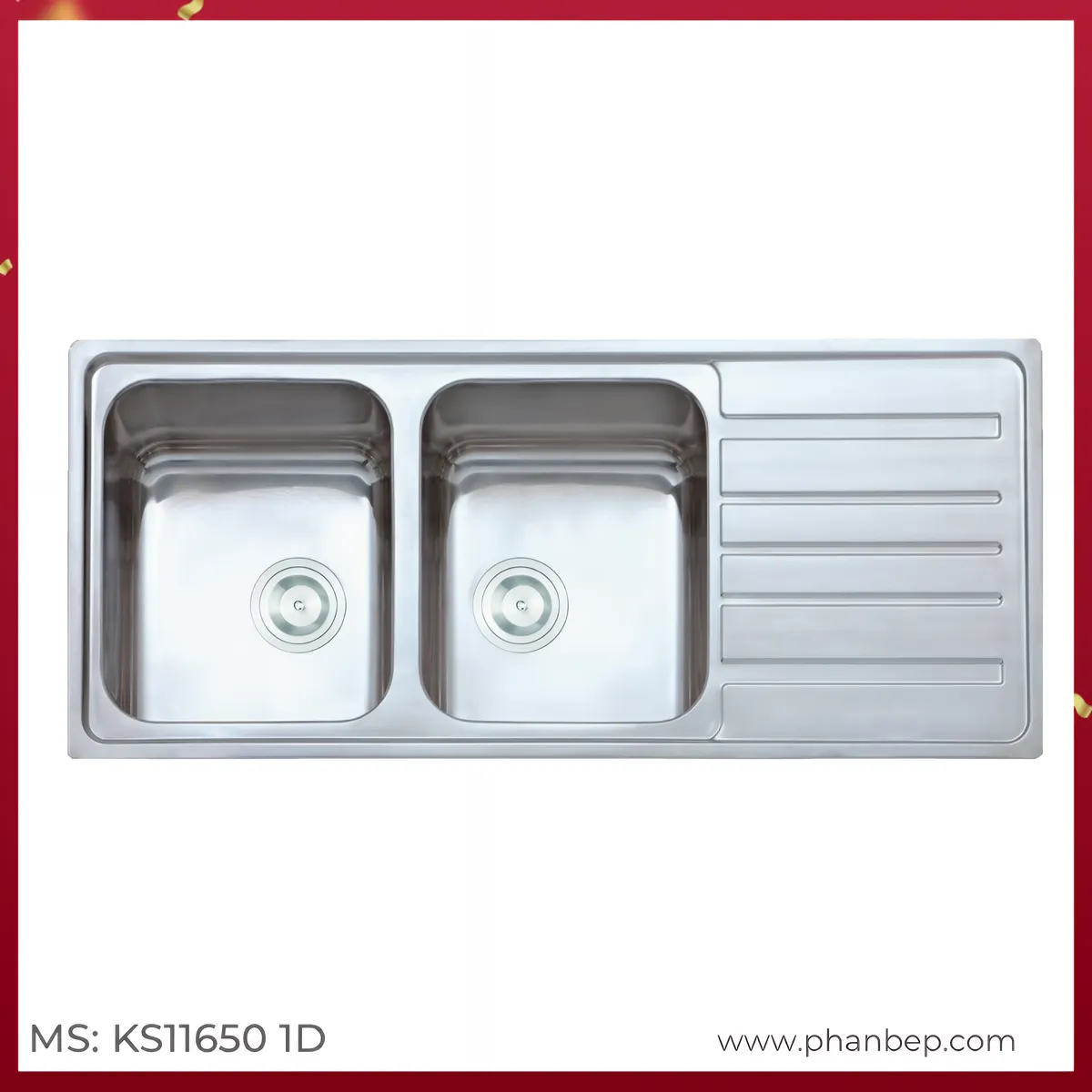 Chậu Rửa Bát Konox KS11650 1D Bàn phải