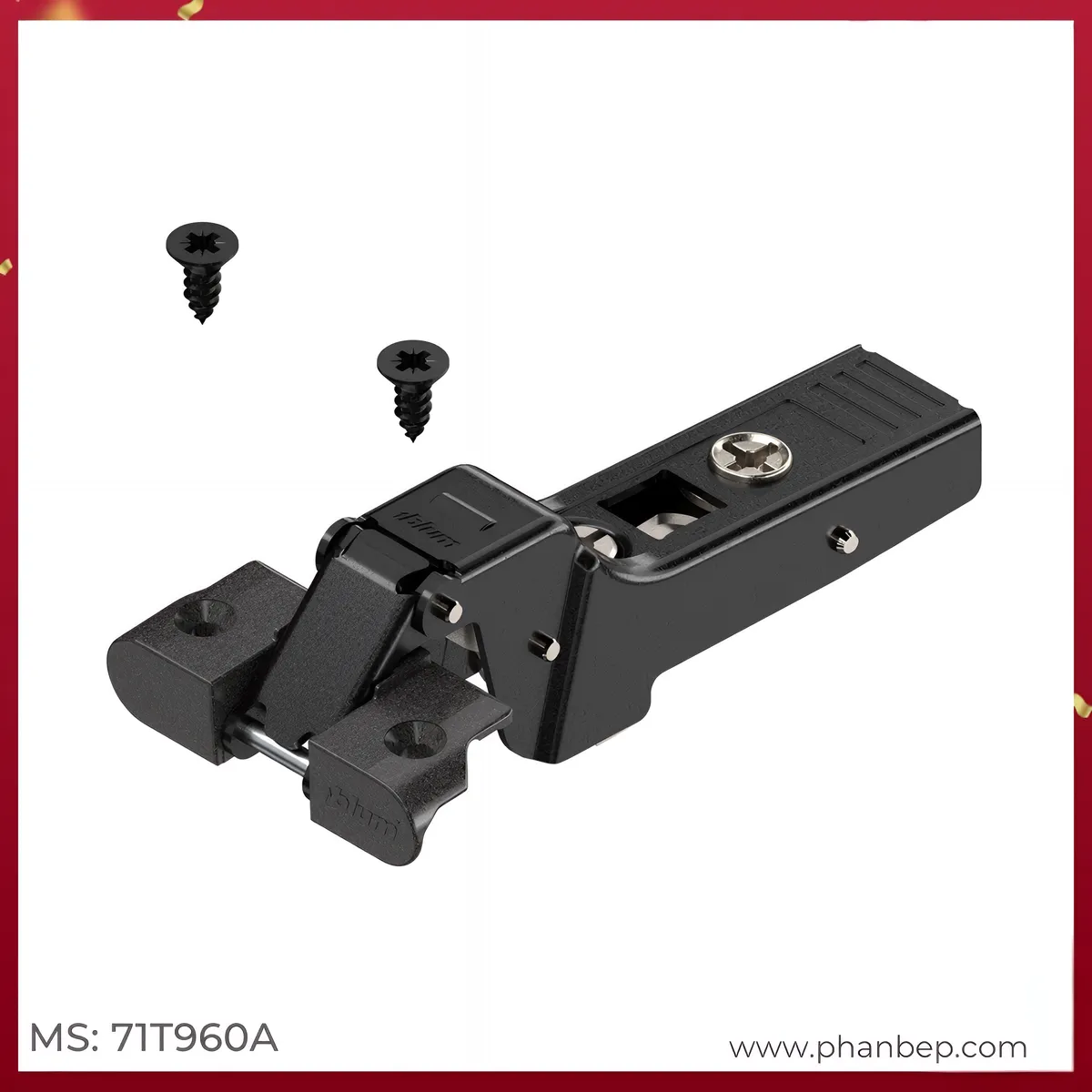 Ban-Le-Nhom-Trum-Nua-Clip-Top-Blumotio-95-Blum-71T960A-5465325 Bản Lề Nhôm Trùm Nửa Clip Top Blumotio 95° Blum 71T960A 5465325 - Ảnh 1