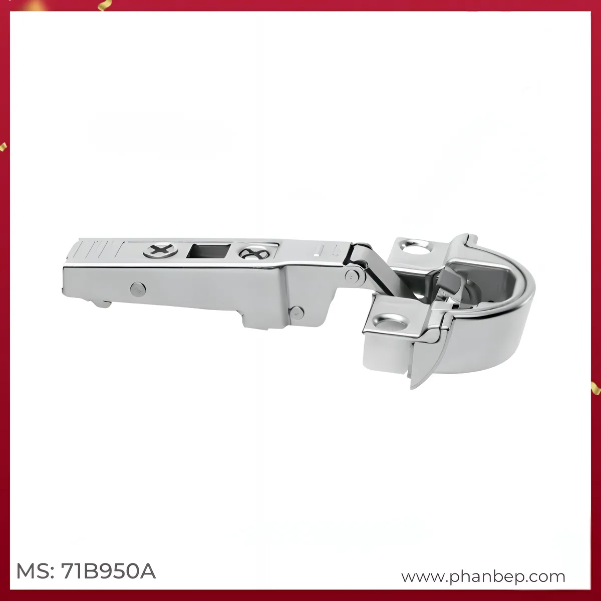 Bản Lề Trùm Hết Khung Nhôm 95° Blum 71B950A 9350813