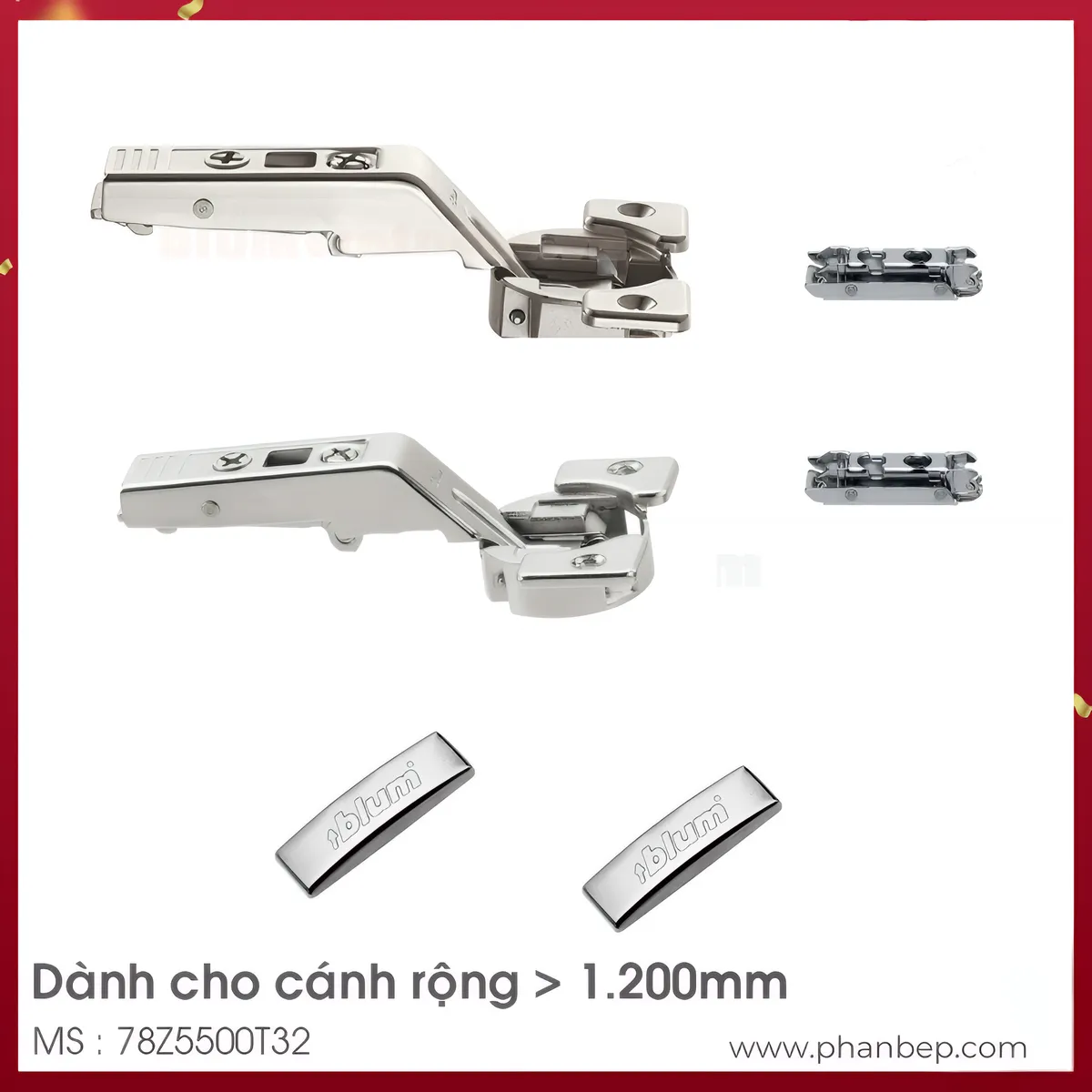 Bản Lề HF Top Cánh Khung Nhôm Blum 78Z550AT11 8923153