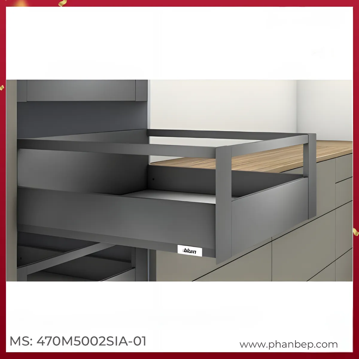 Ray Hộp Âm MERIVOBOX Blum 470M5002SIA-01 6847435