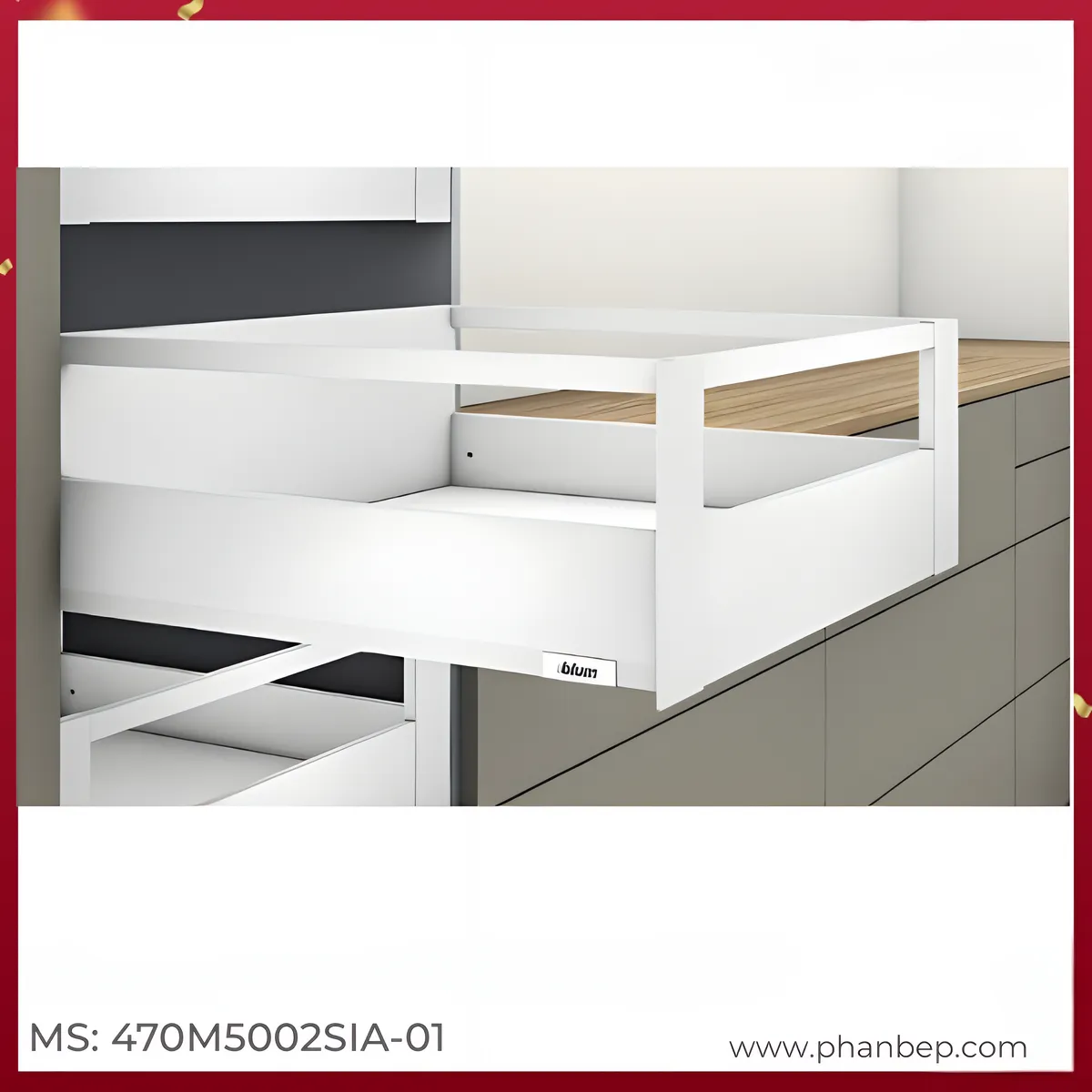Ray Hộp Âm MERIVOBOX Blum 470M5002SIA-01 9920351
