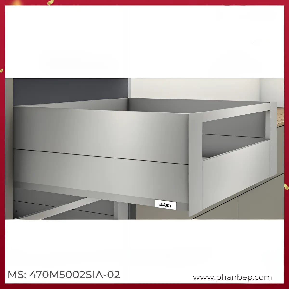 Ray Hộp Âm MERIVOBOX Blum 470M5002SIA-02 6324085