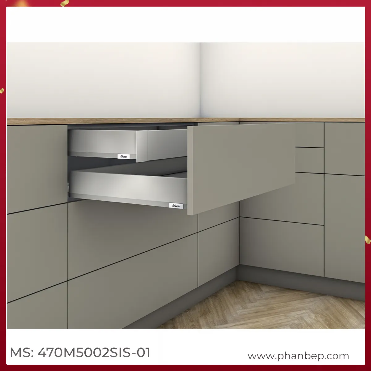 Ray Hộp Âm MERIVOBOX Blum 470M5002SIS-01 6874725