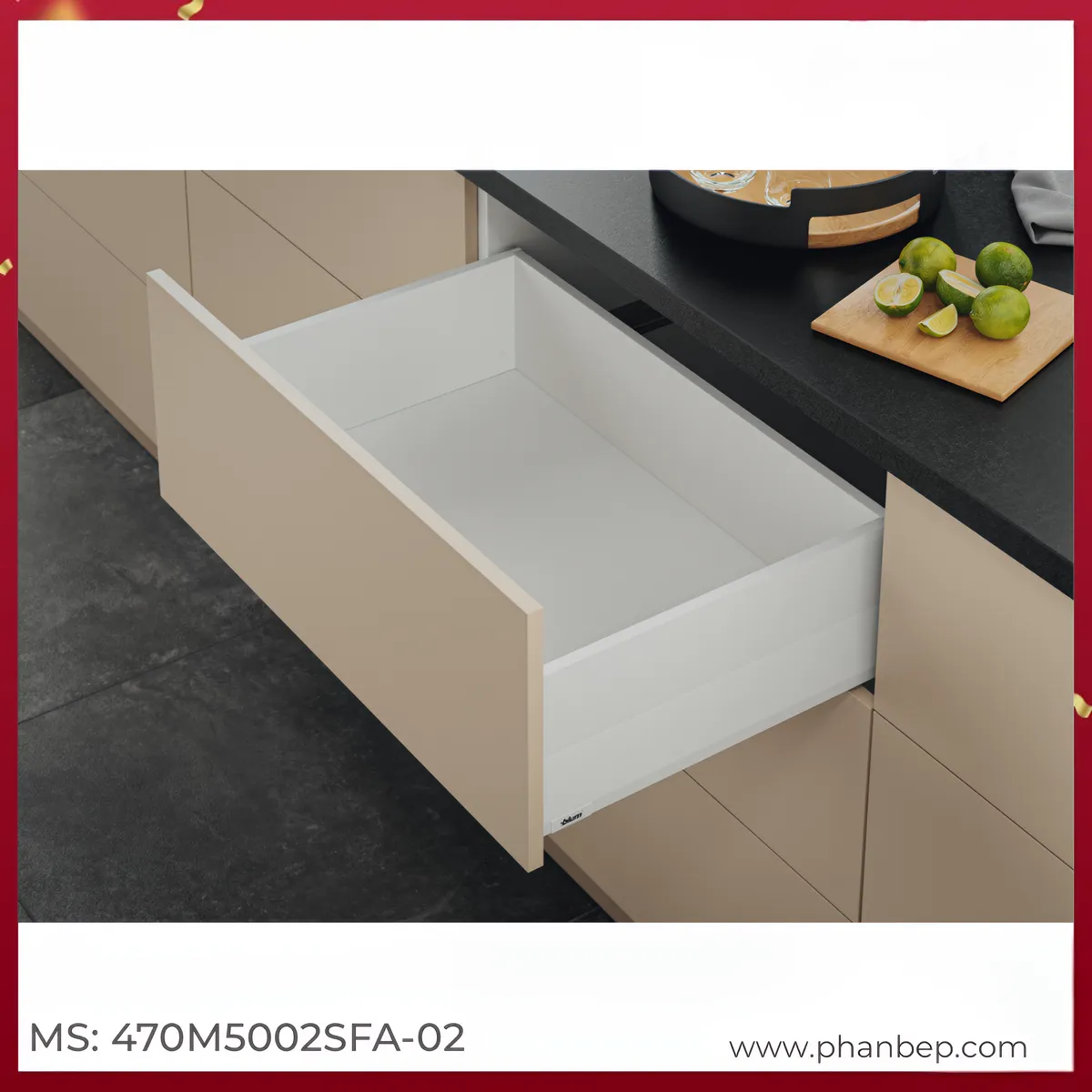 Ray Hộp MERIVOBOX Blum 470M5002SFA-02 1641145