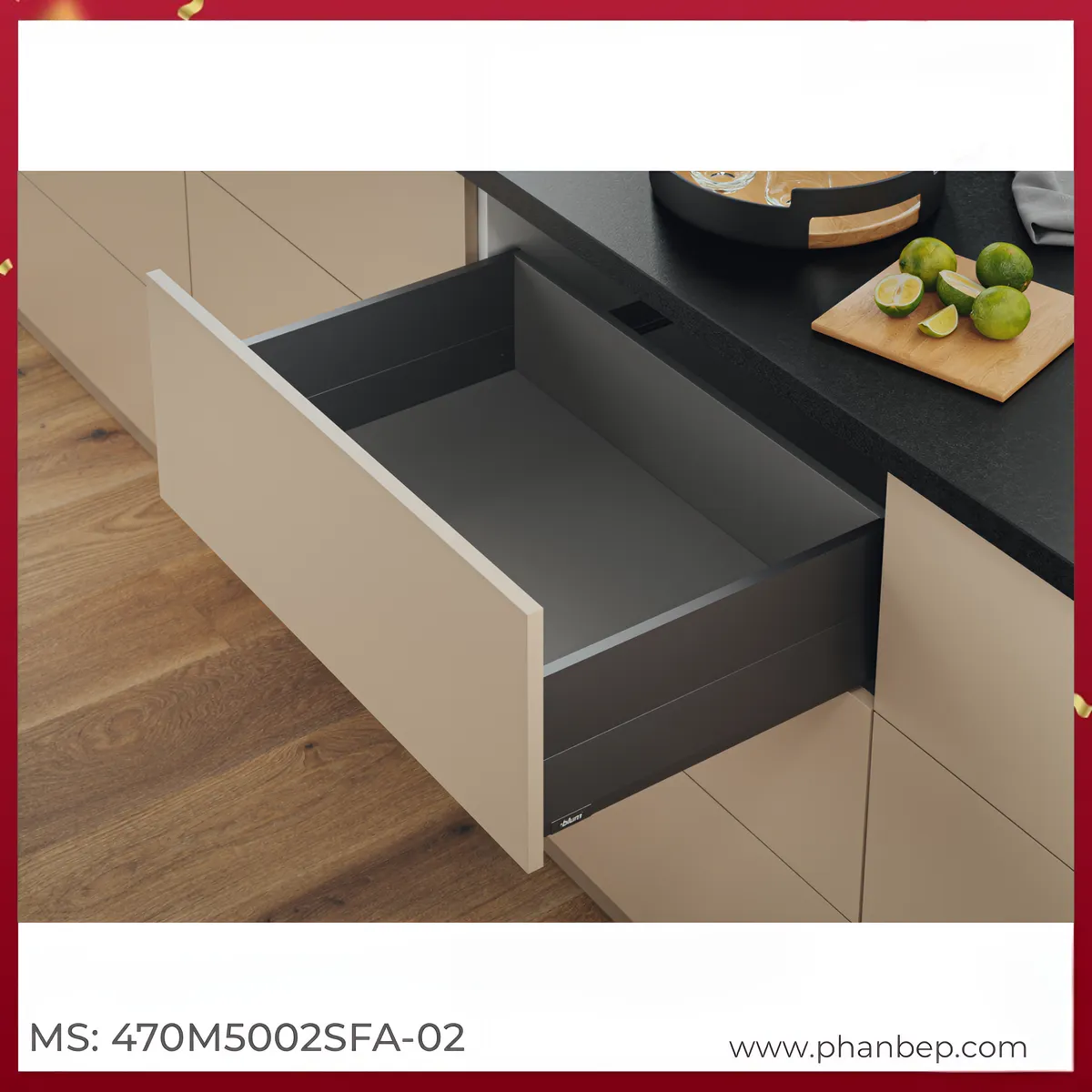 Ray Hộp MERIVOBOX Blum 470M5002SFA-02 2541643