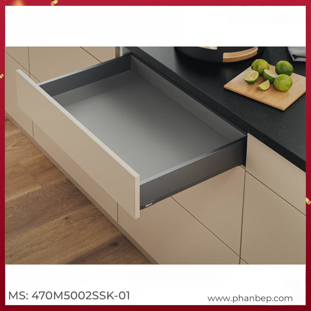 Ray Hộp MERIVOBOX Blum 470M5002SSK-01 6935125
