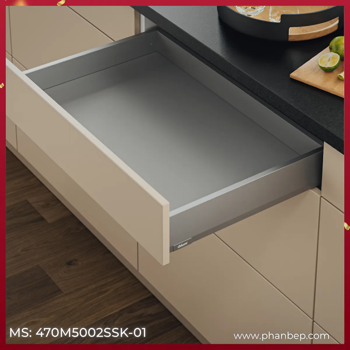 Ray Hộp MERIVOBOX Blum 470M5002SSK-01 9488227