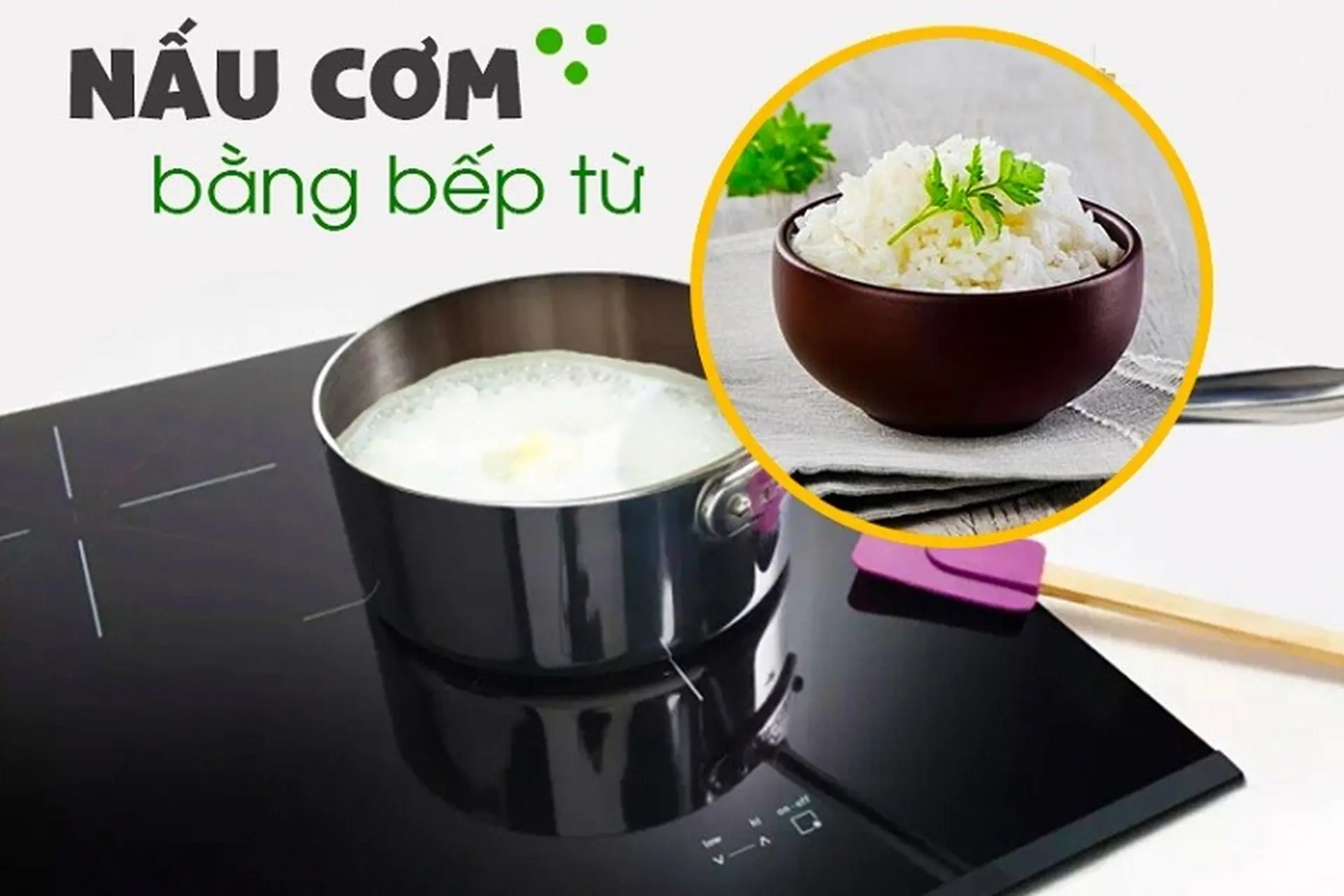 Nấu Cơm Bằng Bếp Từ Giúp Cơm Chín Nhanh, Hạt Tơi Và Tiết Kiệm Điện. Chia Sẻ Bí Kíp Chọn Nồi, Điều Chỉnh Mức Nhiệt, Tỉ Lệ Nước Chuẩn, Mẹo Chống Trào Và Hướng Dẫn Cách Xử Lý Cơm Sống – Khê Hiệu Quả.