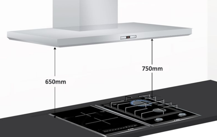 Khoảng Cách Lắp Đặt Giữa Máy Hút Mùi Và Bếp Khoảng Cách Lắp Đặt Giữa Máy Hút Mùi Và Bếp