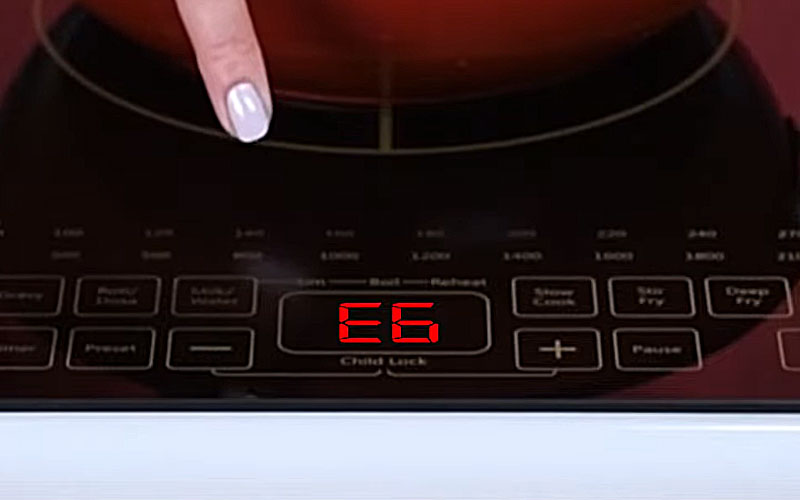 Bếp Điện Từ Lỗi E6 - Lỗi Cảm Biến Bếp Điện Từ Lỗi E6 - Lỗi Cảm Biến