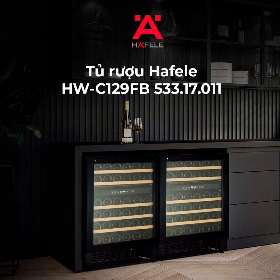 Tủ Bảo Quản Rượu Vang Hw-C129Fb Hafele 533.17.011