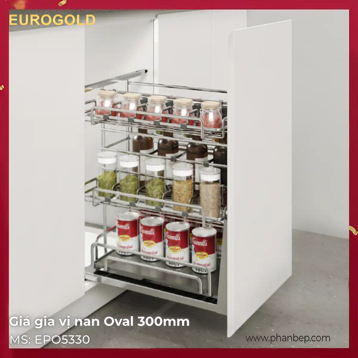 Giá Gia Vị 300mm Eurogold EPO5330VX