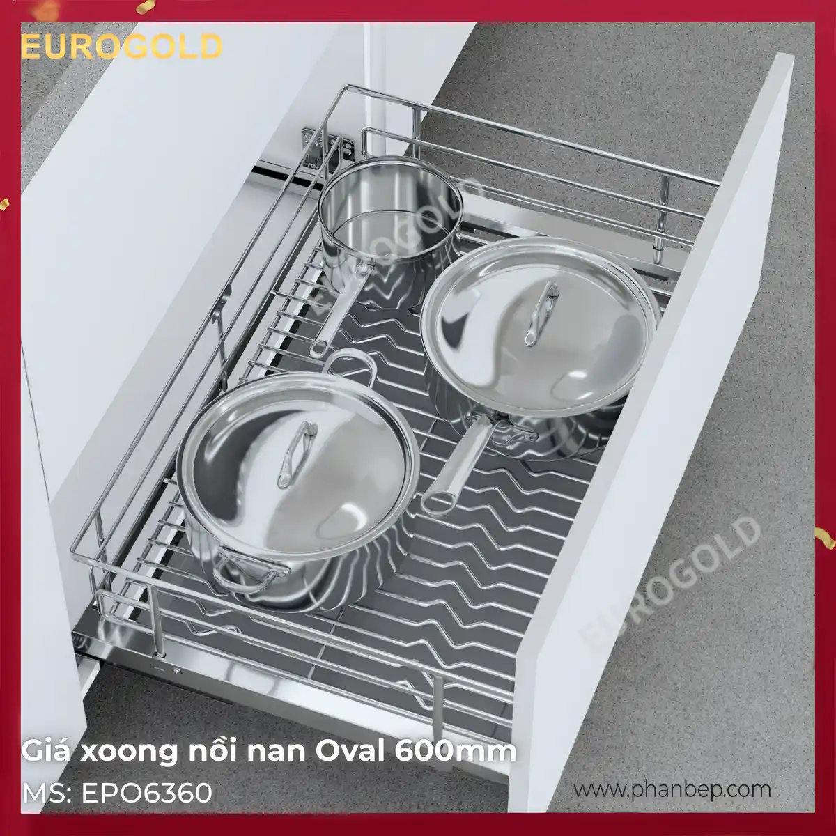 Giá Xoong Nồi 600mm Eurogold EPO6360VX