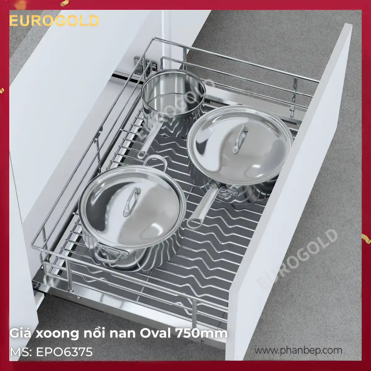 Giá Xoong Nồi 750mm Eurogold EPO6375VX