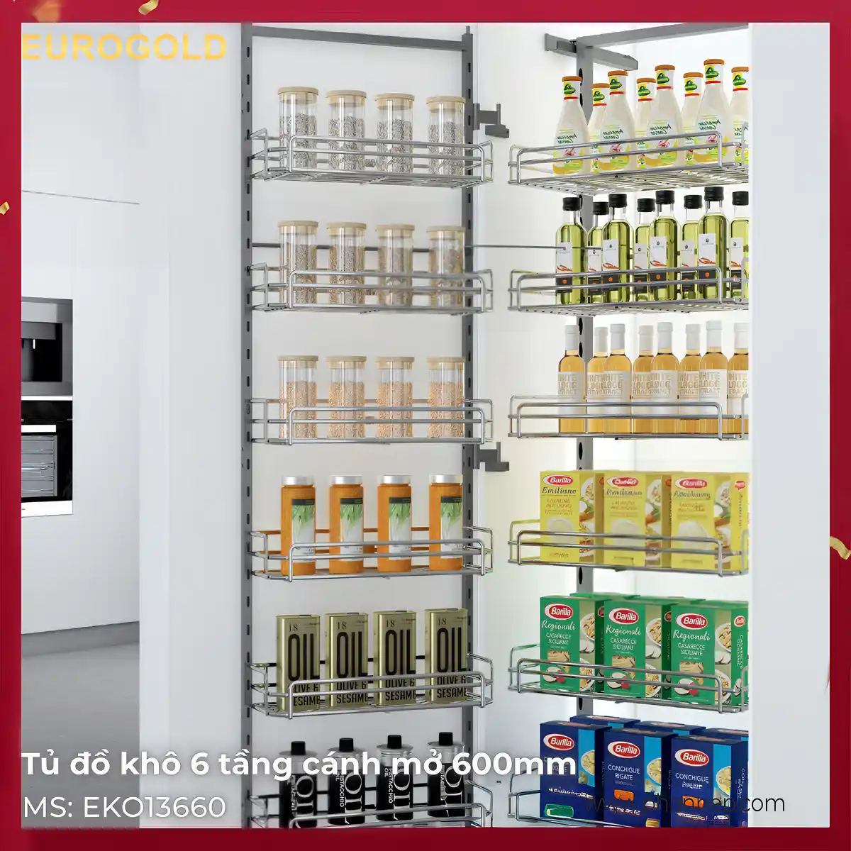 Tủ Kho Cánh Mở 600mm Eurogold EKO13660