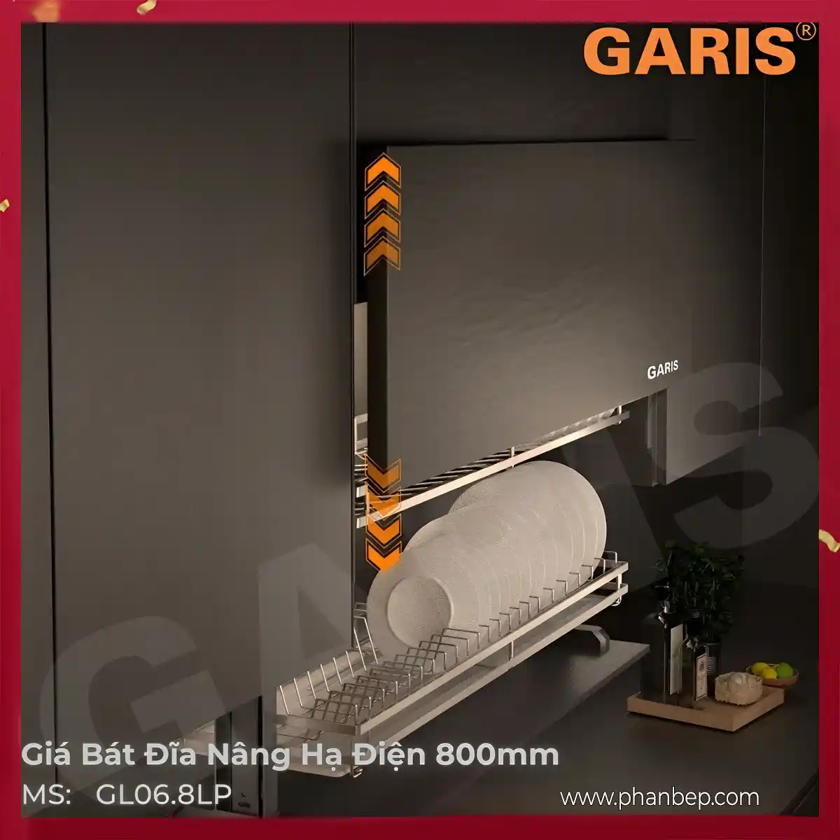 Gia-Bat-Dia-Nang-Ha-Dien-800Mm-Garis-Gl068Lp-2 Giá Bát Đĩa Nâng Hạ Điện 800Mm Garis Gl06.8Lp - Ảnh 1