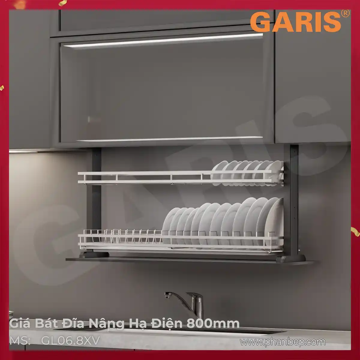 Gia-Bat-Dia-Nang-Ha-Dien-800Mm-Garis-Gl068Xv-2 Giá Bát Đĩa Nâng Hạ Điện 800Mm Garis Gl06.8Xv - Ảnh 1