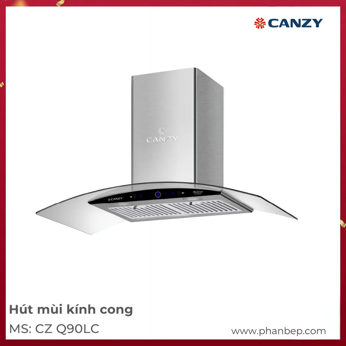 Máy Hút Mùi Áp Tường Canzy CZ Q90LC