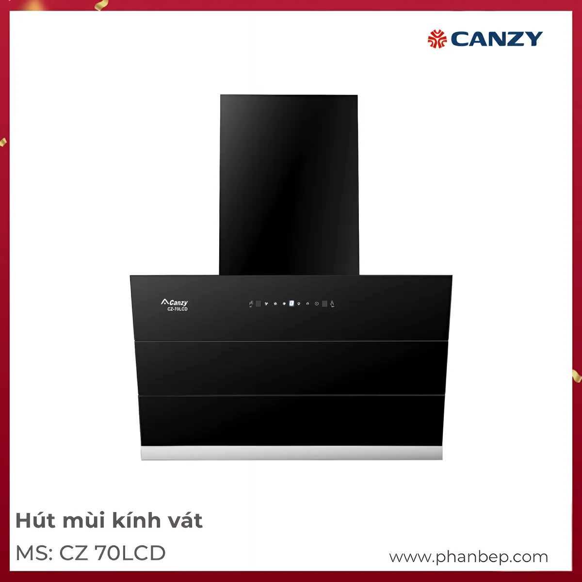 Máy Hút Mùi Áp Tường Canzy CZ 70LCD