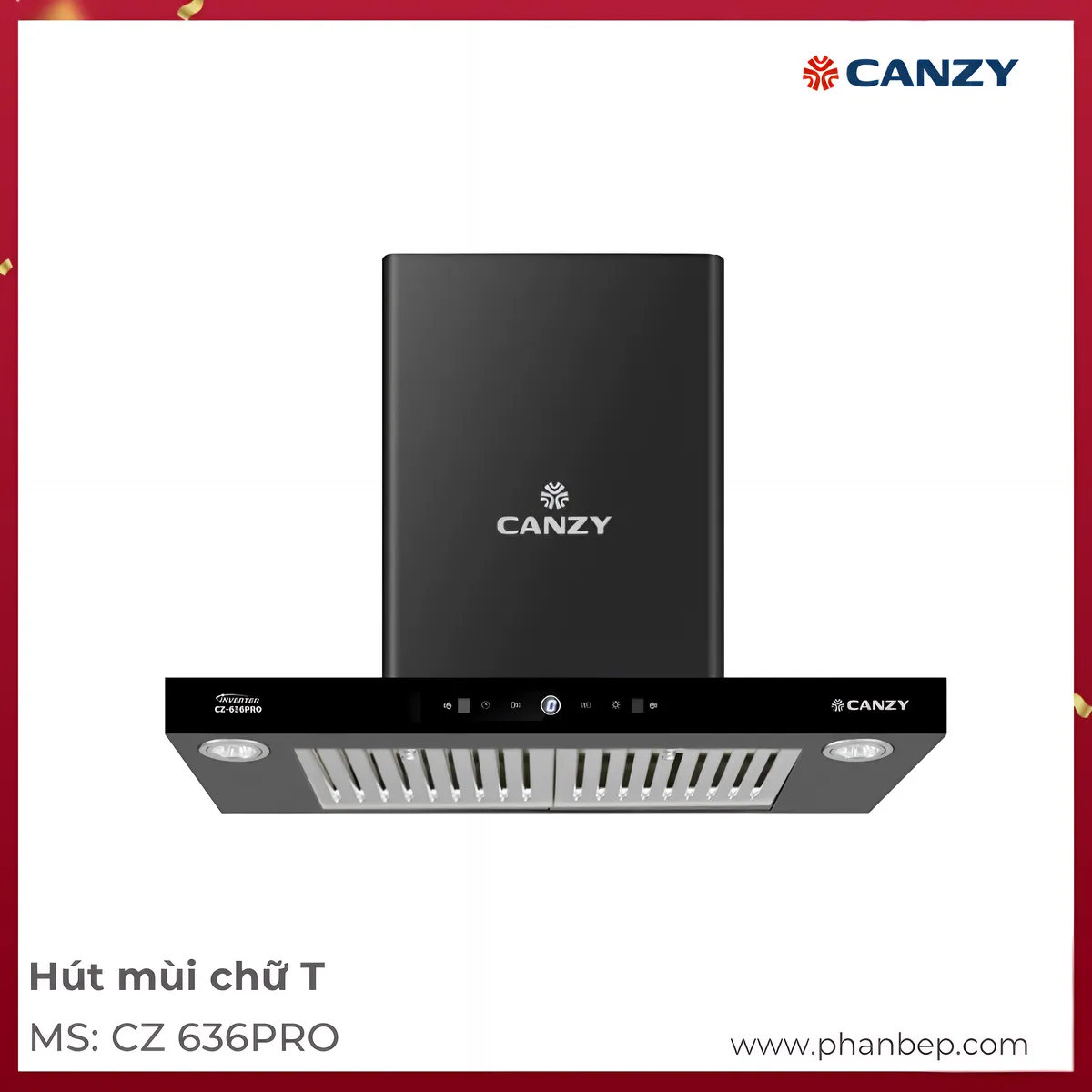 Máy Hút Mùi Áp Tường Canzy Cz 636Pro