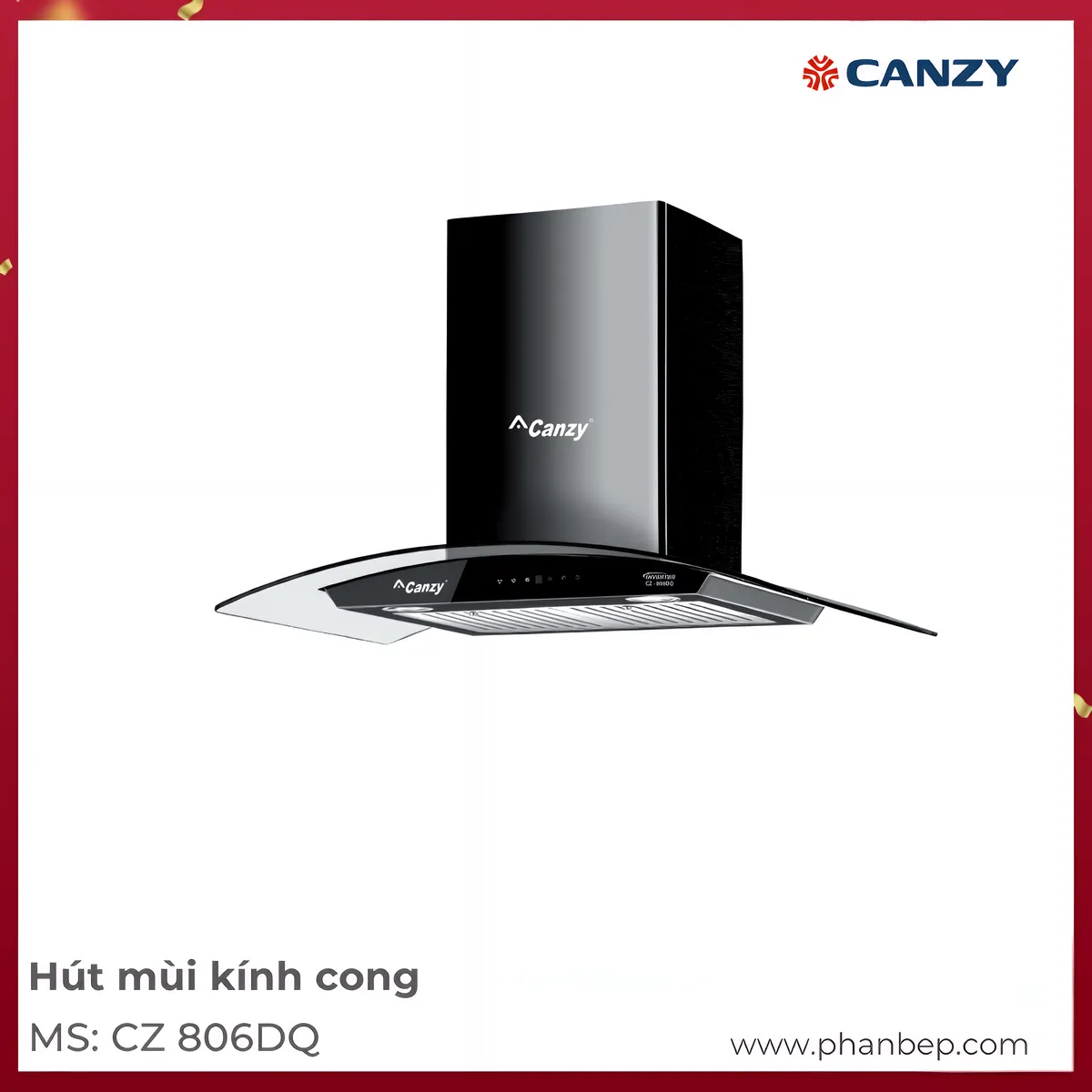 Máy Hút Mùi Áp Tường Canzy Cz 806Dq