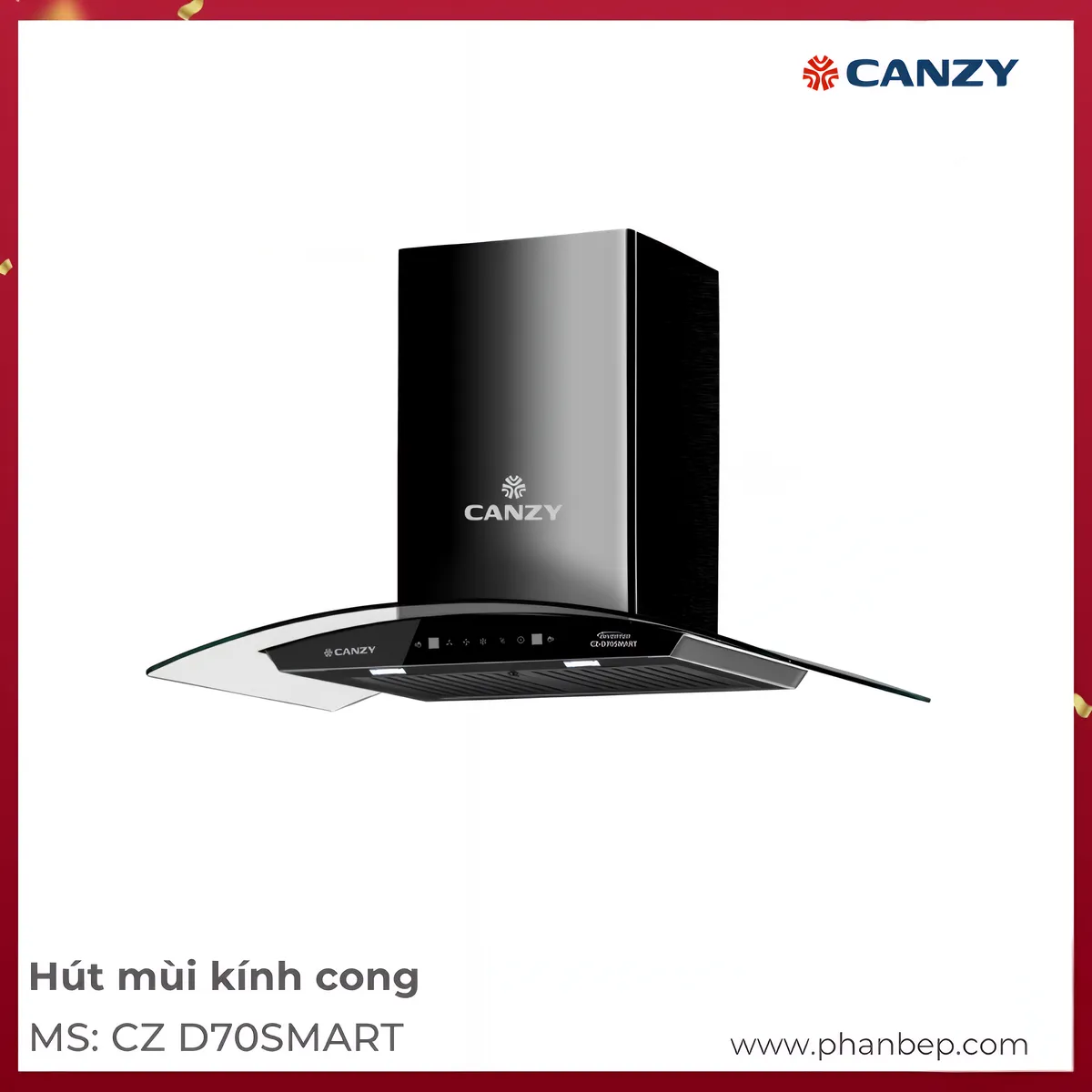 Máy Hút Mùi Áp Tường Canzy Cz D70Smart