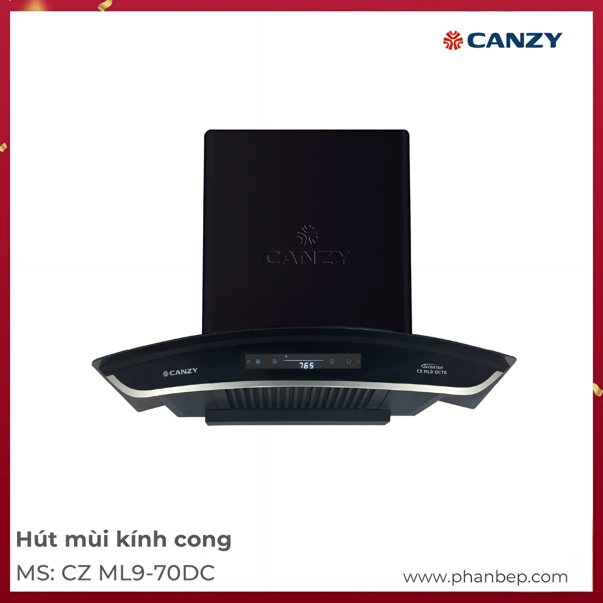 Máy Hút Mùi Áp Tường Canzy Cz Ml9-70Dc