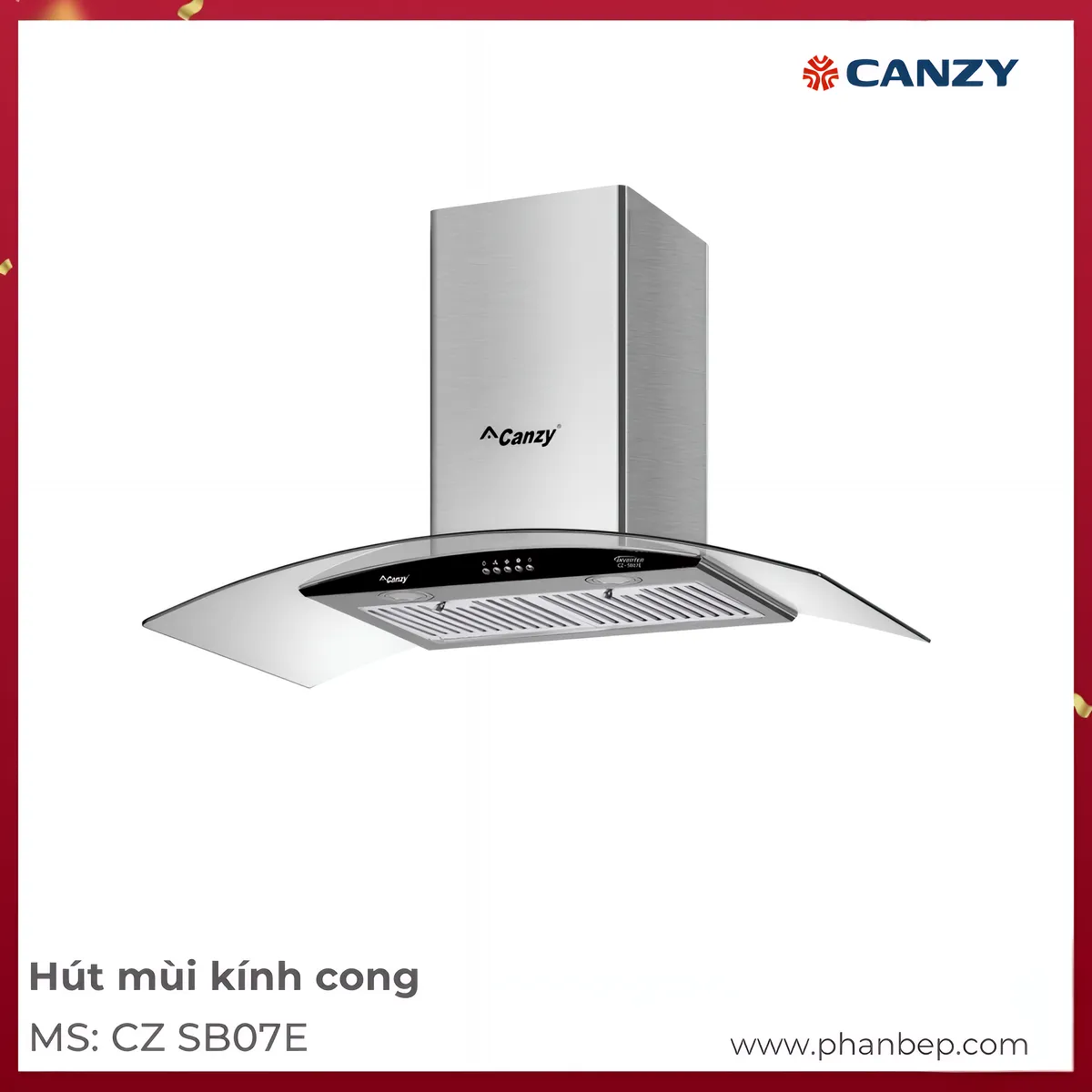 Máy Hút Mùi Áp Tường Canzy Cz Sb07E Máy Hút Mùi Áp Tường Canzy Cz Sb07E
