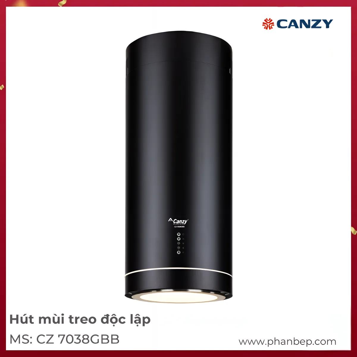 Máy Hút Mùi Treo Độc Lập Canzy Cz 7038Gbb Máy Hút Mùi Treo Độc Lập Canzy Cz 7038Gbb
