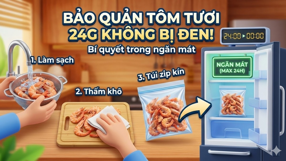 Cách Bảo Quản Tôm Trong Tủ Lạnh Không Bị Đen Trong Ngăn Mát Cách Bảo Quản Tôm Trong Tủ Lạnh Không Bị Đen Trong Ngăn Mát