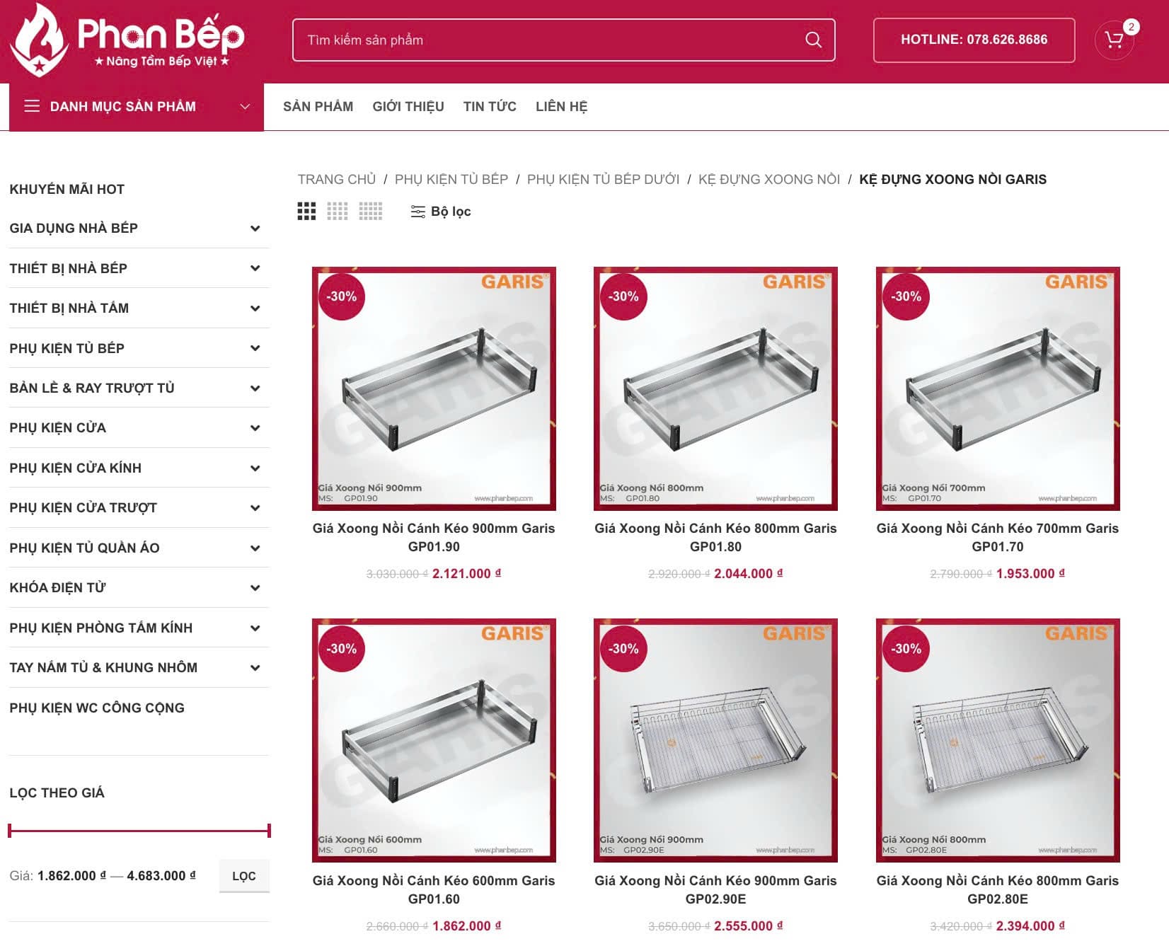 Kệ đựng xoong nồi Garis được Phan Bếp phân phối chính hãng, đa dạng mẫu mã, phân khúc giá Kệ đựng xoong nồi Garis được Phan Bếp phân phối chính hãng, đa dạng mẫu mã, phân khúc giá