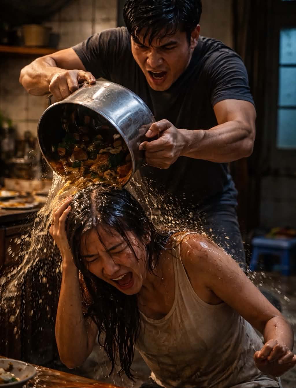Chồng dội cả nồi canh lên người tôi chỉ vì tôi nói chuyện với người đàn ông lạ Chồng dội cả nồi canh lên người tôi chỉ vì tôi nói chuyện với người đàn ông lạ