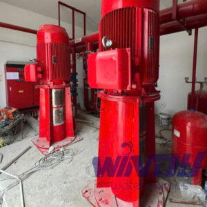 Máy bơm chữa cháy turbine ly tâm trục đứng động cơ điện MBWD 4 200-4/90-278