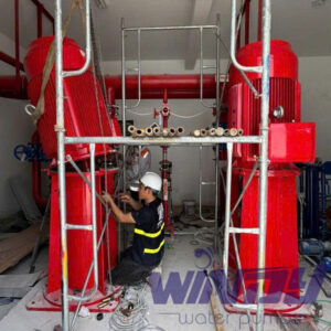 Máy bơm Turbine động cơ điện MBWD4 200-3/75-290